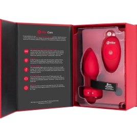 Вибро-пробка Vibrating Heart Shape Jewel Plug M-L