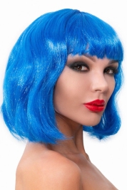 Парик-каре синий Джага-Джага