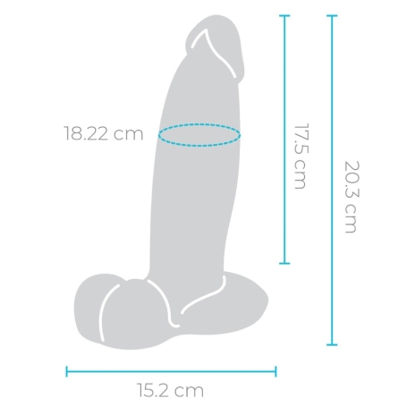 Фаллос b-Vibe Slipskin 8" Girthy