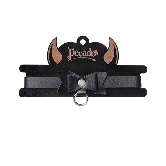 Кожаный чокер-ошейник Pecado 03126