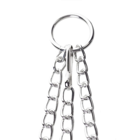 Кольцо с зажимами на соски ToyFa Metal