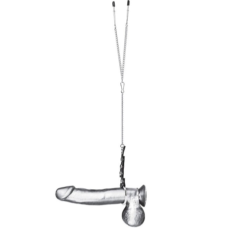 Кольцо с зажимами на соски BlueLine BLM3059