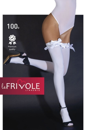 Белые чулки Le Frivole 04836