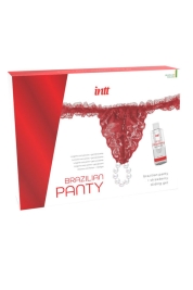 Трусики с бусинами и гелем INTT Sliding Gel