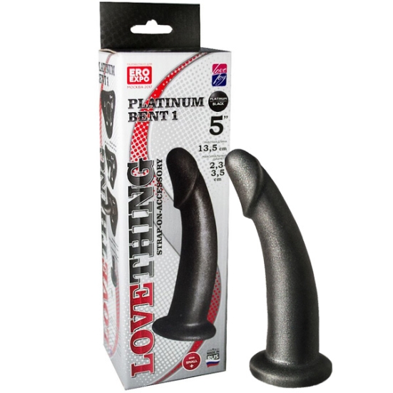 Фаллос-насадка Platinum Bent, Lovetoy